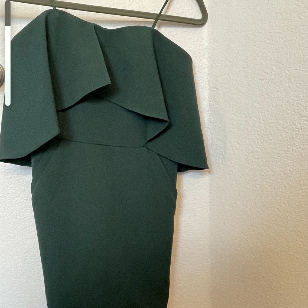 Strapless green dress size small